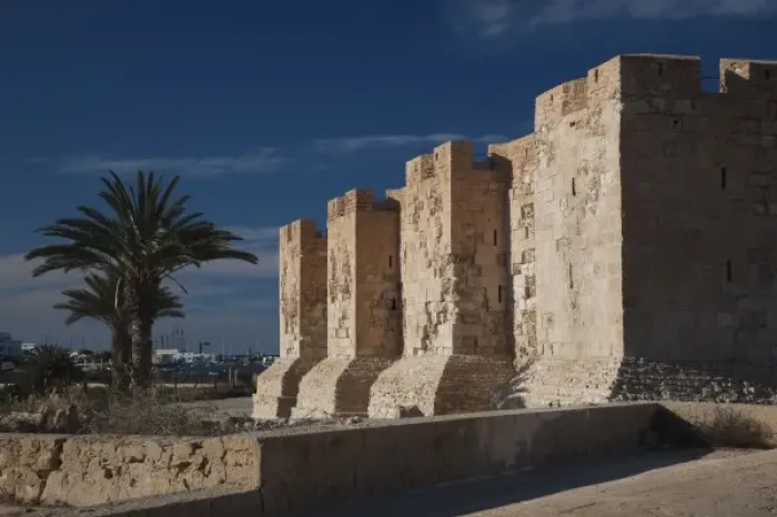 Framed Print : Tunisia, Jerba Island, Houmt Souq, Borj Ghazi Mustapha, fort, built by the Aragonese
