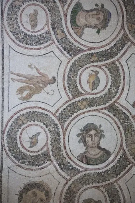 Framed Print : Tunisia, Tunisian Central Coast, El Jem, El Jem Museum, Roman-era mosaic Framed Print : Tunisia, Tunisian Central Coast, El Jem, El Jem Museum, Roman-era mosaic