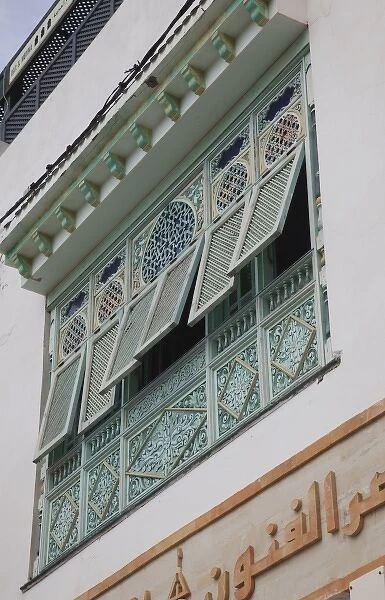 Tunisia, Tunisian Central Coast, Mahdia, window detail