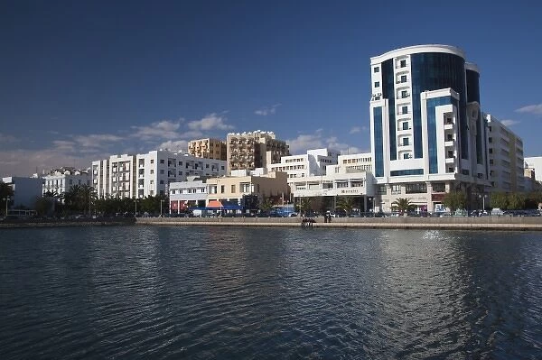 Tunisia, Tunisian Central Coast, Sfax, port buildings, Rue de Haffouz