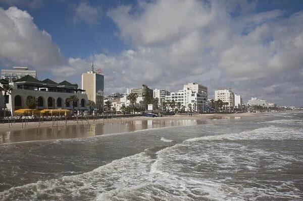 Tunisia, Tunisian Central Coast, Sousse, hotels along Boujaffar Beach