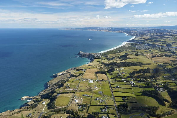 Tunnel Beach and Blackhead, South Coast, Dunedin, Otago, South Island, New Zealand