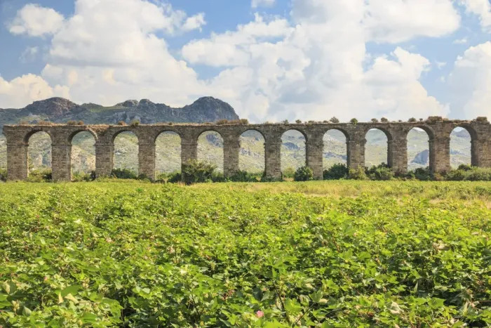 Framed Print : Turkey, Anatolia, Antalya, Aspendos, Aspendos Aqueduct over River Eurmedon Framed Print : Turkey, Anatolia, Antalya, Aspendos, Aspendos Aqueduct over River Eurmedon