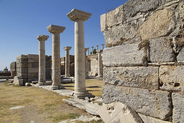 Turkey, Ephesus. Ruins of the Basilica of Saint John