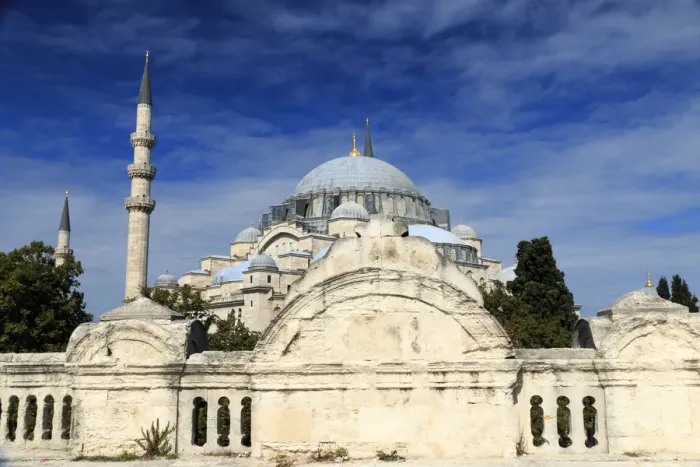 Framed Print : Turkey, Istanbul, Suleymaniye Mosque complex (Suleymaniye Camii) is an Ottoman imperial Framed Print : Turkey, Istanbul, Suleymaniye Mosque complex (Suleymaniye Camii) is an Ottoman imperial