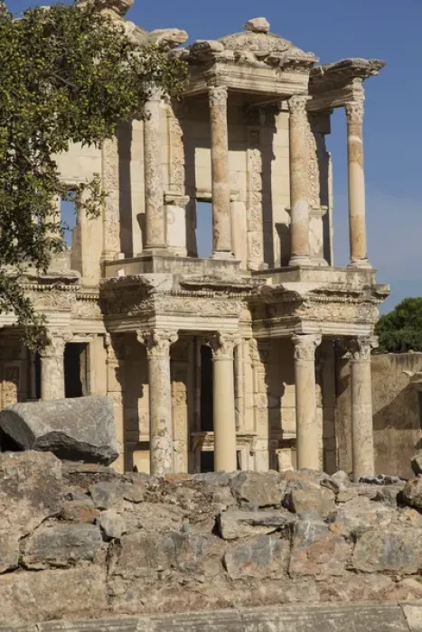Framed Print : Turkey, Izmir, Kusadasi, Ephesus. The library of Ephesus (Celsius) was built in 117 A