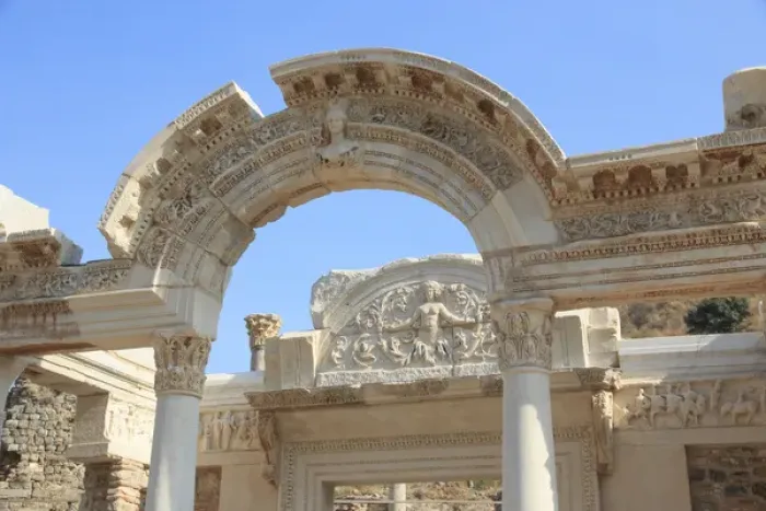 Framed Print : Turkey, Izmir Province, Selcuk, ancient city Ephesus, ancient world center of travel