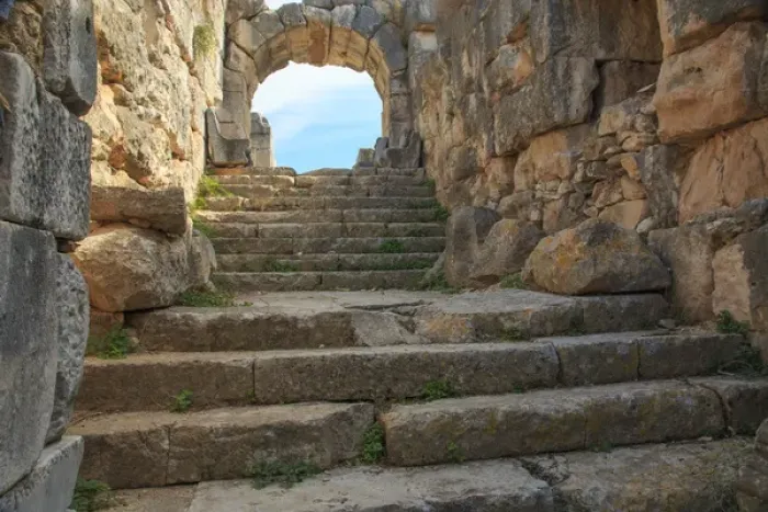 Framed Print : Turkey, West Coast Anatolia, AydAnn Province, ruins of Miletus, near the mouth of