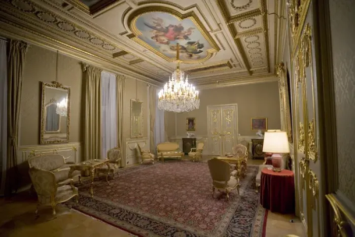 Framed Print : Turkish Embassy building, interior, Vienna, Austria