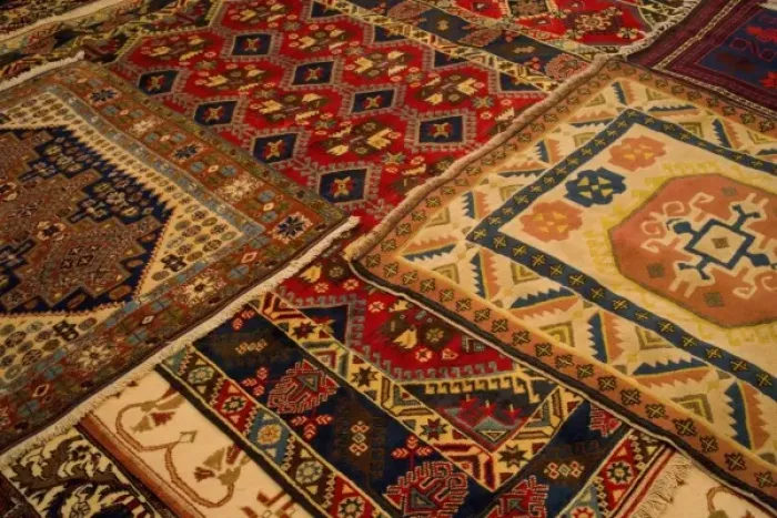 Framed Print : Turkish Rugs on display, Cappadoccia Turkey