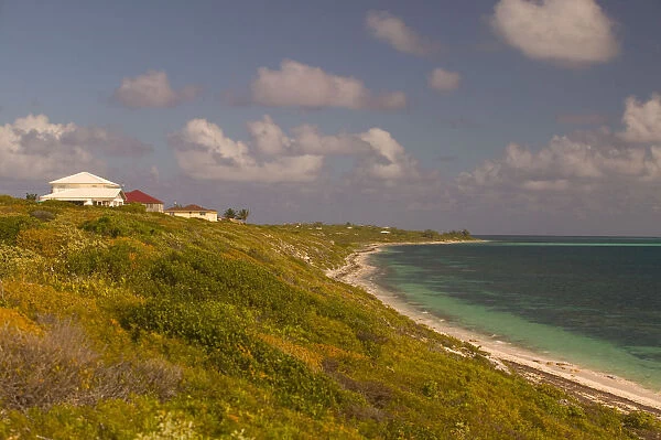 TURKS & CAICOS, Grand Turk Island, Cockburn Town East Shore view from Colonel Murrays Hill