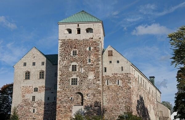 Turku, Finland, ancient Turun Linna Castle, a 12th-Century stone landmark