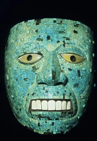 Turquoise mask, Mixtec-Aztec, British museum