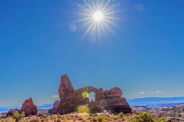 Framed Print : Turret Arch, Windows Section, Arches National Park, Moab, Utah