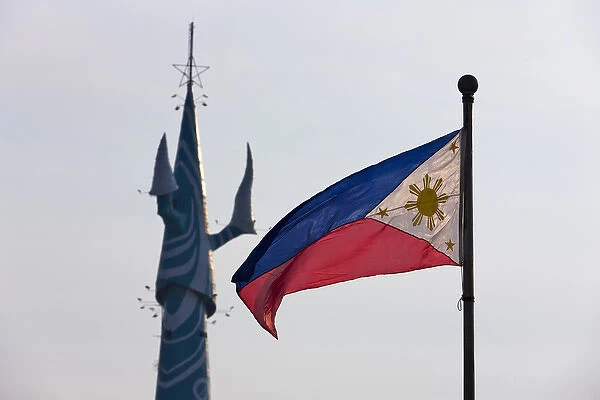 TV Tower and national flag, Manila, Philippines