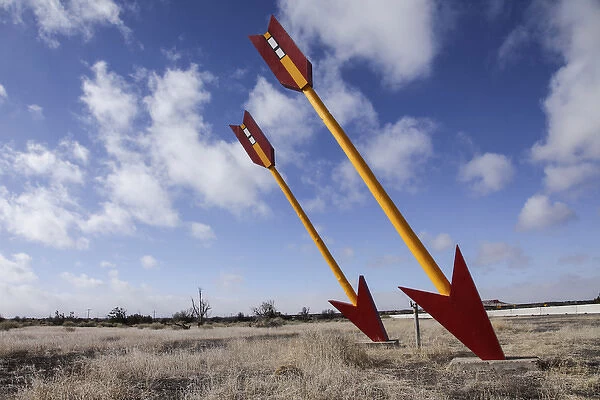 Twin Arrows, Arizona, United States. Route 66. Twin Arrows abandoned gas station