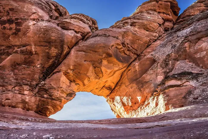 Framed Print : Twisted Doughnut Arch, Arches National Park, Moab, Utah, USA Framed Print : Twisted Doughnut Arch, Arches National Park, Moab, Utah, USA