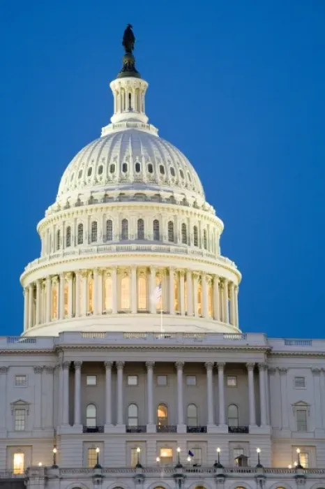 Framed Print : U. S. Capitol at dusk, Washington D. C. (District of Columbia), United States Framed Print : U. S. Capitol at dusk, Washington D. C. (District of Columbia), United States