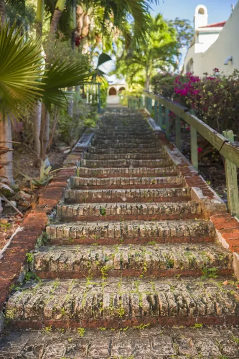 Framed Print : U. S. Virgin Islands, St. Thomas. Charlotte Amalie, The 99 Steps Framed Print : U. S. Virgin Islands, St. Thomas. Charlotte Amalie, The 99 Steps
