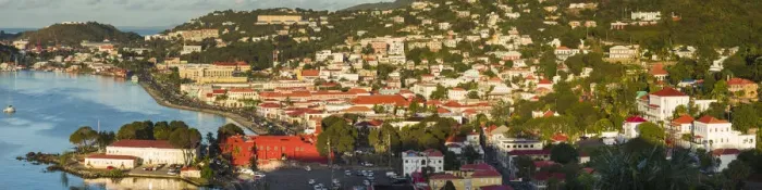 Framed Print : U. S. Virgin Islands, St. Thomas. Elevated town view of Charlotte Amalie with Kings Wharf Framed Print : U. S. Virgin Islands, St. Thomas. Elevated town view of Charlotte Amalie with Kings Wharf