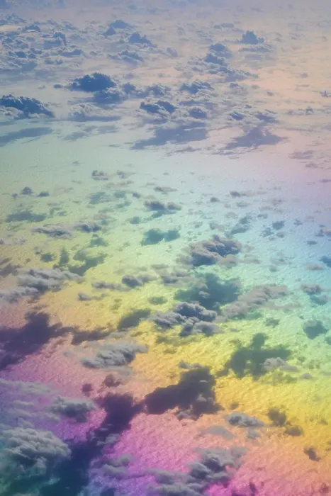 Framed Print : U. S. Virgin Islands, St. Thomas. Aerial view of clouds and rainbow over the Caribbean Sea Framed Print : U. S. Virgin Islands, St. Thomas. Aerial view of clouds and rainbow over the Caribbean Sea