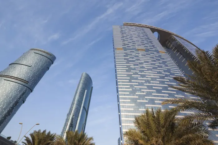 Framed Print : UAE, Abu Dhabi, Al Reem Island, new development area, Gate Towers Framed Print : UAE, Abu Dhabi, Al Reem Island, new development area, Gate Towers