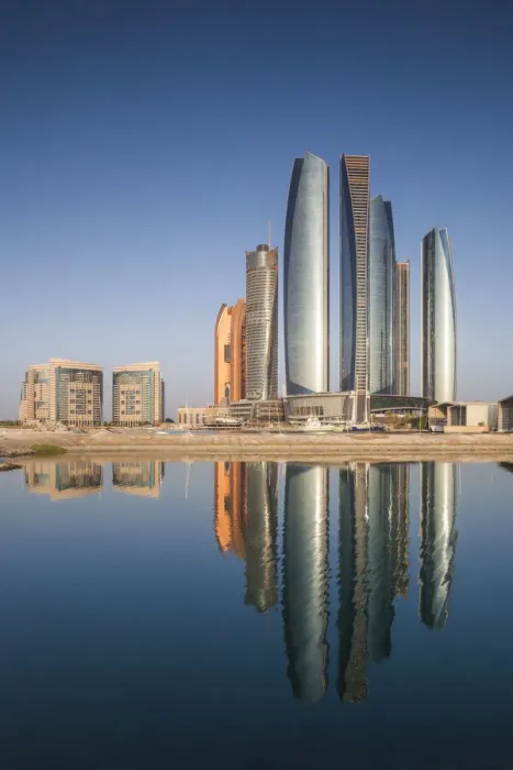 Framed Print : UAE, Abu Dhabi, Etihad Towers Framed Print : UAE, Abu Dhabi, Etihad Towers
