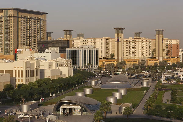 UAE, Dubai, Deira, Union Square, elevated view