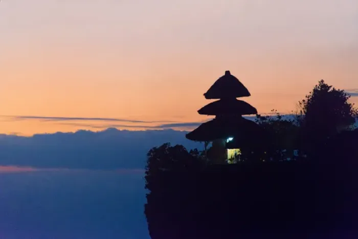 Framed Print : Uluwatu Temple on the cliff, Bali island, Indonesia