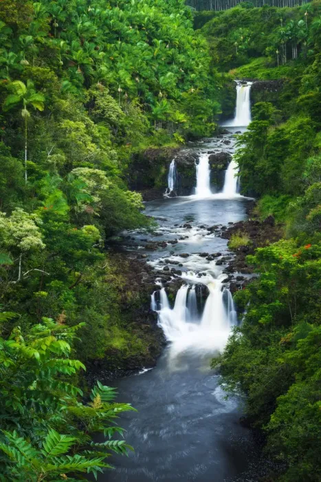 Framed Print : Umauma Falls along the lush Hamakua Coast, The Big Island, Hawaii USA Framed Print : Umauma Falls along the lush Hamakua Coast, The Big Island, Hawaii USA