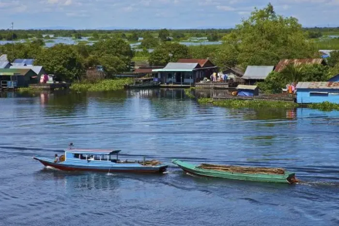 Framed Print : UNESCO, Cambodia, Siem Reap, Tonle Sap, Great Lake, Biosphere Reserve