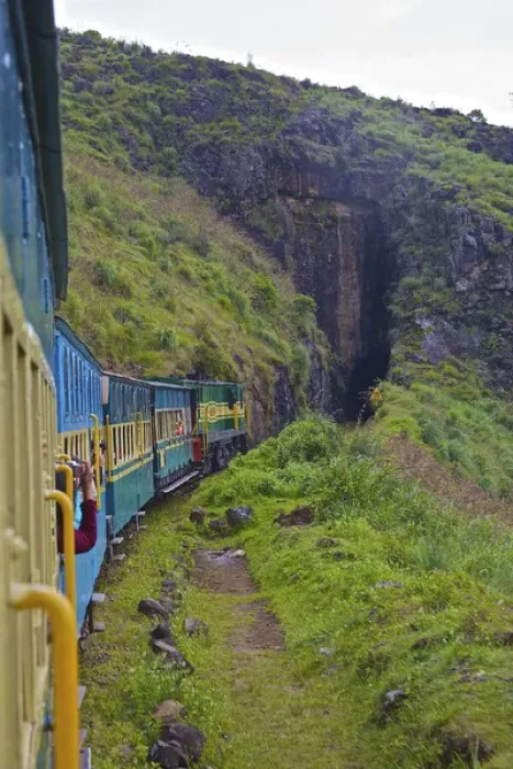 Framed Print : UNESCO, India, Tamil Nadu, Nilgiri Mountains, Heritage Steam Train, Udagamandalam