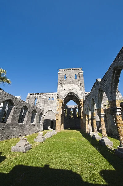 The unfinished Church in St. Georges, Bermuda