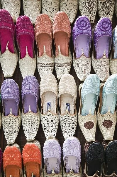 United Arab Emirates, Dubai, Bur Dubai. Bur Dubai Market- Arabian Slippers