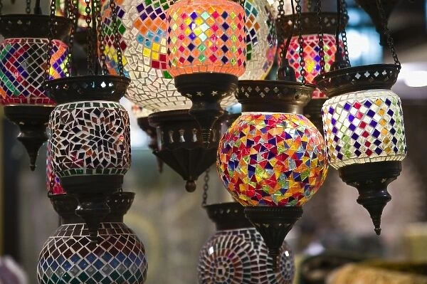 United Arab Emirates, Dubai, Umm Suqeim. Madinat Jumeirah Shopping Complex-Arabian Lamps