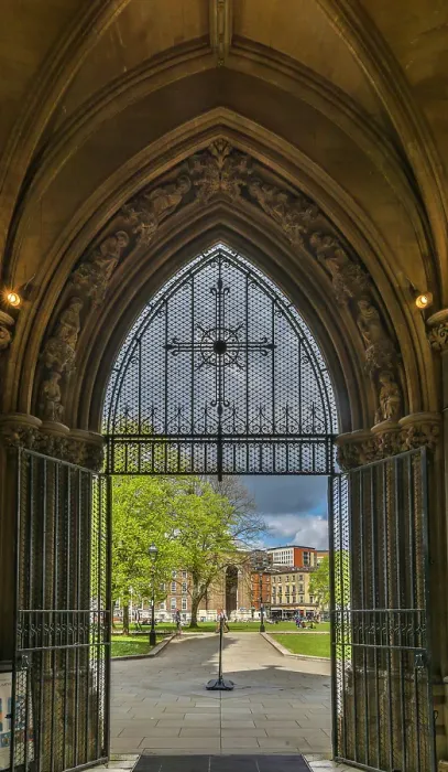 Framed Print : United Kingdom, England, Bristol. Bristol Cathedral. (Editorial Use Only)