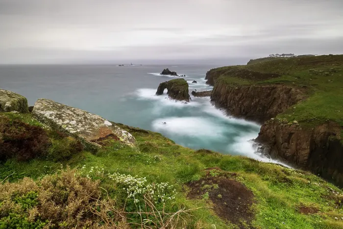 Framed Print : United Kingdom, England, Cornwall. Penzanze, Enos Dodnan Arch in Land's End (The eastern most part of England)