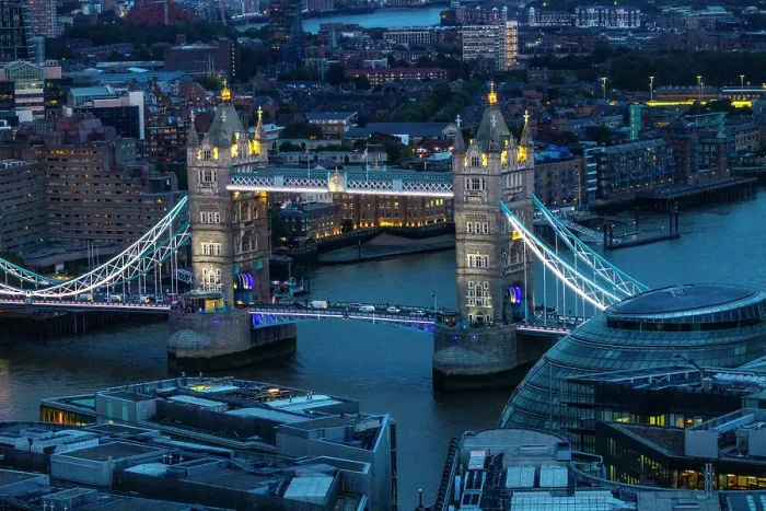 Framed Print : United Kingdom, England, London. The Tower Bridge at sunset. ©Jim Zuckerman  /  Jaynes Gallery  /  DanitaDelimont.com