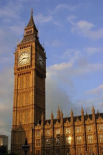 United Kingdom, Great Britain; England; London. Famous Big Ben clocktower, a London landmark