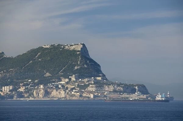 United Kingdom, Iberian Peninsula, Rock of Gibraltar (aka Jabal al Tariq). Monolithic