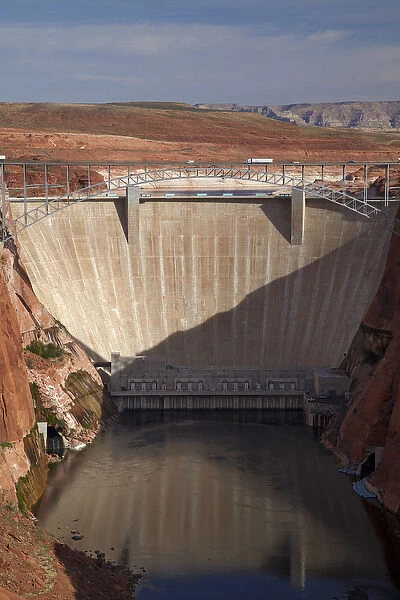 United States, Arizona, Glen Canyon Dam across Colorado River