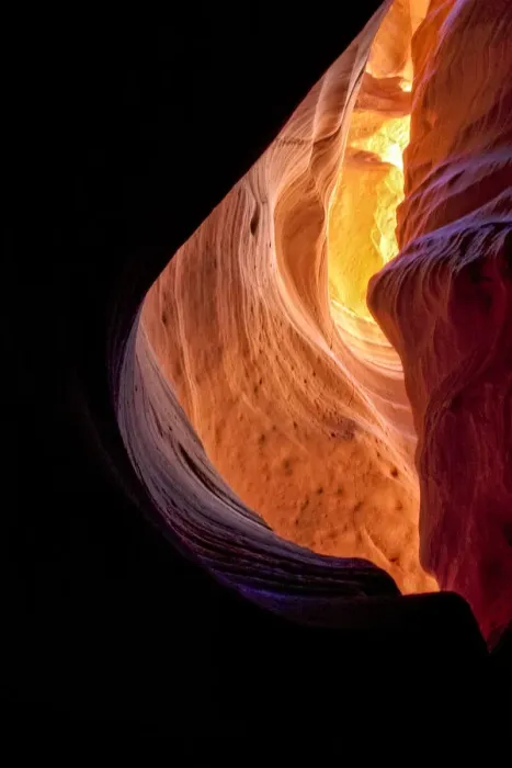 Framed Print : United States, Arizona, Slot Canyons, Canyon X, Swirling Rock