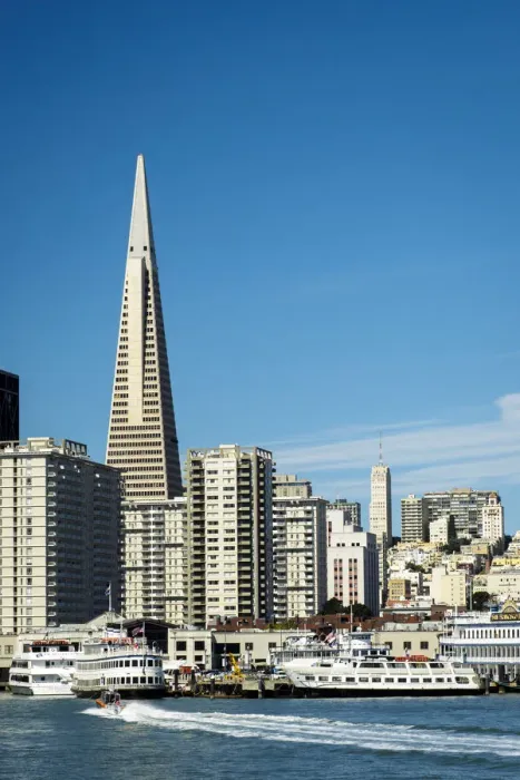 Framed Print : United States, California, San Francisco. Skyline with Transamerica building prominent Framed Print : United States, California, San Francisco. Skyline with Transamerica building prominent