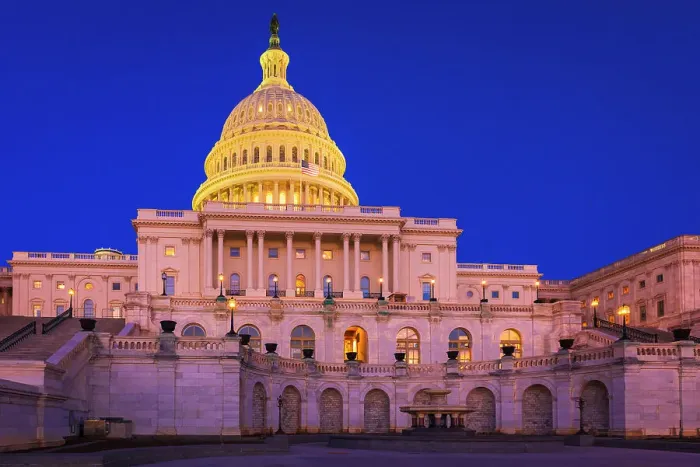 Framed Print : The United States Capitol, Washington, D.C, USA