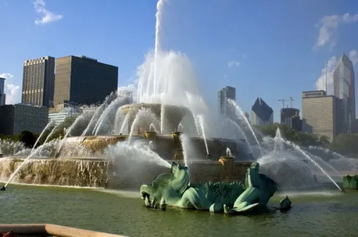 Framed Print : United States, Chicago. Buckingham Fountain