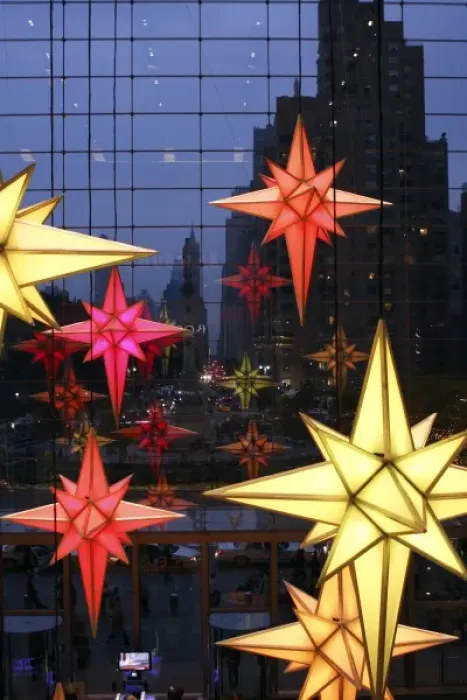 Framed Print : United States, New York. Christmas decorations inside Time Warner Center Framed Print : United States, New York. Christmas decorations inside Time Warner Center