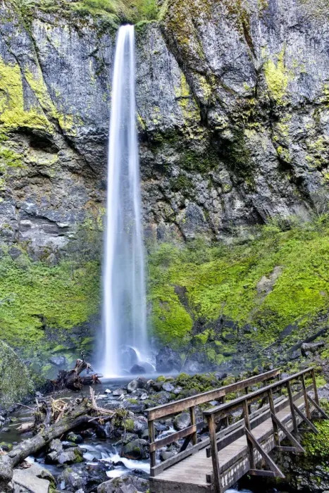 Framed Print : United States, Oregon, Columbia River Gorge, Elowah Falls Framed Print : United States, Oregon, Columbia River Gorge, Elowah Falls