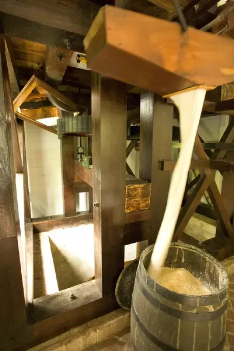 Framed Print : United States, Puerto Rico, Ponce. Corn grinder at Hacienda Buena Vista, a restored coffee Framed Print : United States, Puerto Rico, Ponce. Corn grinder at Hacienda Buena Vista, a restored coffee