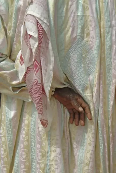 Framed Print : Unknown. Niger, Boubon, hand of a farmer at the market