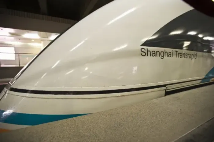 Framed Print : Unknown. China, Shanghai. The maglev train (worlds fastest train) Framed Print : Unknown. China, Shanghai. The maglev train (worlds fastest train)